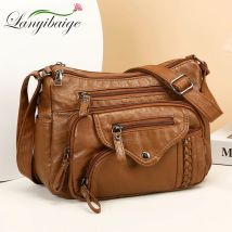 Hochwertige Leder-Tragetasche für Damen, luxuriös, lässig, für Damen, Designer-Schulter-Crossbody-Tasche, weibliche Arbeiter, Bolsas, Handtaschen und Geldbörse