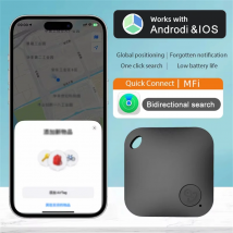 Localizzatore GPS Bluetooth Intelligente Anti-Smarrimento Compatibile con Android e iOS per Chiavi Auto e Trovamento Animali Domestici