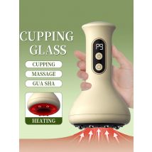 Home Electric Guasha Scraping Massage Cupping Body Massager Vacuum Cans Suction Cup Heating Fat Burner Anti-cellulite Massager