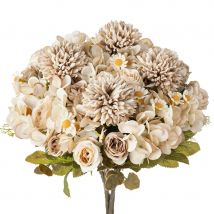 1PC combinazione di fiori artificiali di camomilla per festival ghirlanda tavolo da pranzo per la casa decorazione bonsai accessori per arco nuziale