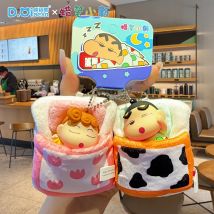 Echte Original Crayon Shin-chan Schlüsselanhänger, Anime-Schlüsselanhänger, niedliche Schlüsselanhänger für Frauen und Mädchen, Taschenanhänger, Feiertagsgeschenke, Jungen-Schlüsselanhänger