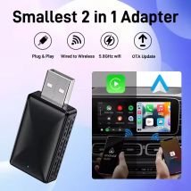 XUDA Carplay Android Auto Wireless Adapter für Toyota Nissan Camry Suzuki Subaru Citroen Audi Mercedes Kia Ford Opel Spotify BT