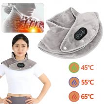 Elektrische Heizung Schulter Hals Pad Zervikale Wrap Drei Gang Thermische Kompresse Massage Vibration Schal Warme Zurück Werkzeug Entspannen Klammer
