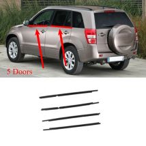 4 Stück 5 Türen Außenfenstergummi für Grand Vitara 20183831 -65J00 2007–2014, nicht für 3-türige Glasdichtungsdichtung