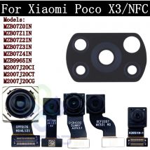 Cavo flessibile del modulo fotocamera posteriore per Xiaomi Poco X3 NFC Selfie anteriore Piccolo frontale in vetro dell'obiettivo della fotocamera posteriore principale
