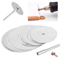 11-teiliges Mini-Kreissägeblatt-Set, Präzisions-Holzbearbeitungs-Trennscheibe mit 1 Stange, 22 mm, 25 mm, 32 mm zum Schneiden von Holz und Metall