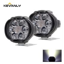 2PCS luci di lavoro 6 LED faro del motociclo faretto impermeabile Super luminoso ausiliario scooter universale 12v Led Bar