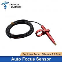 CO2-Laser-Autofokus-Fokussierungssensor Z-Achse für automatisch motorisierten Up-Down-Tisch für Laserkopfrohr D24 mm & 25 mm & 25,4 mm