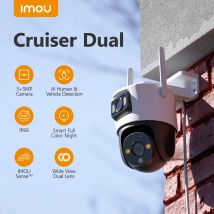 IMOU PT Wifi Telecamera IP Cruiser Dual 6MP 8MP 10MP Doppia lente Conversazione bidirezionale Outdoor AI Rilevamento di persone e veicoli Protezione di sicurezza