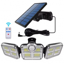 122 LEDs Solarleuchte IP65 wasserdicht Outdoor Indoor Solar Gartenlampe mit verstellbarem Kopf breiter Beleuchtungswinkel mit 3 Modi