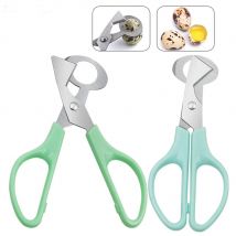Batidor de acero inoxidable para cortar huevos, herramienta de cocina, cortador de cáscara de huevo Gen, 1 unidad