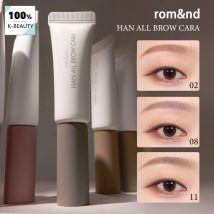 rom&nd HAN ALL BROW CARA, Leggero, Senza Grumi, Definizione Precisa dei Capelli, Lunga Durata, Resistente allo Sbiadimento, Cosmetico Coreano, Trucco Coreano