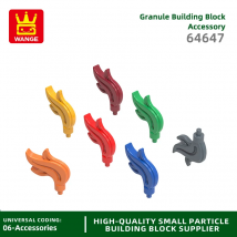 20 Stück/Los 64647 Flammen federn Gonna Hut Baustein Moc Farbe Zubehör kompatibel mit Ziegel DIY Kinderspiel zeug