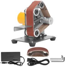 Mini Sanding Belt Machine DIY Polishing Machine Woodworking Polishing Machine Desktop Grinding and Cutting Machine