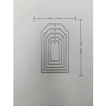 label layered cutting dies Cutting Dies and Scrapbooking For Paper Making Crochet Embossing Stamps Frame Card Craft Die Set
