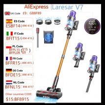 Laresar V7 500W 50KPA Suction Power Cordless Vacuum Cleaner  Handheld smart Home appliance Removable Battery Dust Cup