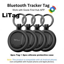 Etichette Bluetooth intelligenti compatibili con l'app Google Find Hub Android (solo) Localizzatore di oggetti Tag Tracker per valigie/bagagli