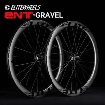 Set di ruote in carbonio ELITEWHEELS ENT GRAVEL per freni a disco, tubeless ready 700C 35x34, mozzo Center Lock o 6 bulloni, cerchio tubeless 45x34