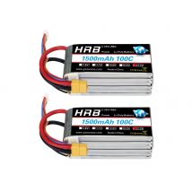 HRB 6S Lipo 22.2V 1500mAh Lipo Batteria 100C Con Connettore XT60 per UAU Aereo RC Elicottero Droni RC Auto Barca Parti FAI DA TE