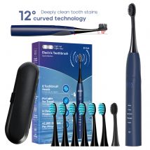 Seago elektryczna soniczna szczoteczka do zębów dwa silniki rdzeń magnetyczny pielęgnacja jamy ustnej inteligentna szczoteczka z timerem dla dorosłych wodoodporne szczotki SG540