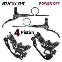 Freno a Disco Idraulico BUCKLOS per Bici Elettrica, 4 Pistoni, 1150mm/1950mm, per MTB e Bici da Strada, Compatibile con Scooter Elettrici
