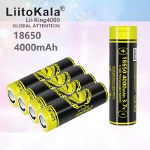1-40 stücke liitokala lii-king4000 3,7 v 4000mah 12a wiederauf ladbare Batterien für Taschenlampe batterien entladen