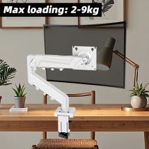 Verstellbarer Universal-Monitorständer, ergonomische Monitorarm-Schreibtischhalterung, einzelner Computerständer für 13–32 Zoll Bildschirm mit Klemme
