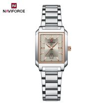 NAVIFOECR Fashion Casual Women's Watch Stainless Steel Strap Luminous Hands Date Display 3ATM Waterproof Anniversary Gift Watch