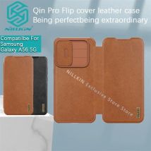 Nillkin Per Samsung Galaxy A56 Qin Pro Custodia in pelle TPU bordo PU copertura scorrevole custodia protettiva per fotocamera custodia protettiva per telefono