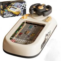 Racing Adventure Children's Music Steering Wheel Electric Table Game Machine Avoiding Simulated Driving Educational Toys