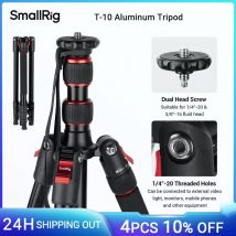 Treppiede per fotocamera SmallRig T-10, treppiede pieghevole in alluminio da 68 "e monopiede compatibile con testa Video da 1/4"-20 e 3/8 "-16 per telefono con fotocamera
