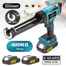 Elektryczny pistolet do kleju Gisam, pistolet do kleju do szkła, pistolet do uszczelniania, 6 prędkości, bezprzewodowy elektryczny pistolet do kleju, narzędzie do klejenia do akumulatorów Makita 18V