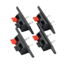 2017 Hot 5 Pcs 2 Positions Connector Terminal Push in Jack Spring Load Audio Speaker Terminals