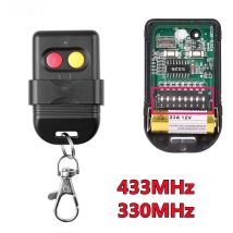 433Mhz 8 interruptor Dip código fijo 2 botones 330Mhz Control remoto duplicado para puerta abridor de puerta de garaje o sistema de alarma Universal