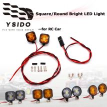 15/12 mm helle Scheinwerfer5100/5101 LED-Leuchten mit verstellbarer Metallhalterung, weiße und gelbe Lichtfarben für RC-Autozubehör