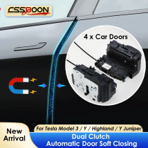 CSSBOON 2025 Electric Door Suction Lock Model 3 Y Soft Closing for Tesla New Y Juniper 2016-2025 Anti Pinch Ultra Silence Motor