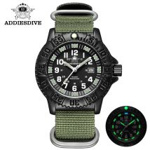 Addies Top Militär Nylon armband Sport uhren Männer Luxus wasserdichte leuchtende Quarz Armbanduhr Mann Uhr Relogio Masculino