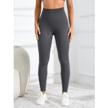 Bezszwowe legginsy do jogi z wysokim stanem, prążkowane rajstopy sportowe, odzież fitness dla kobiet, odzież na siłownię i na co dzień na jesień i zimę