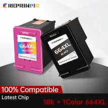 Reprinpic 664XL Tintenpatrone kompatibel für HP 664 HP664 Deskjet 1115 2135 2675 3635 3775 4536 4538 5075 5275 Drucker