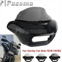 Batwing Frontverkleidung Motorrad-Scheinwerfermaske, Motorhaube, Windschutzscheibe, Club-Stil, für Harley Softail M8 Fat Bob FXFB 114 FXFBS 2018–24