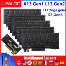 UK US Spanish Zamiennik Brazylia Francuska Portugalska Hebrajska Klawiatura do Lenovo Thinkpad X13 Gen1 L13 Gen2 S2 Gen6 L13 Yoga Gen2
