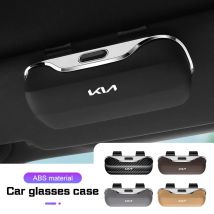 Scatola per occhiali per auto portatile per Kia GTLine K3 K5 k8 k9 Sportege Picanto Optima Soul Ceed Supporto per occhiali da sole Visiera automatica Custodia per occhiali