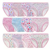 Multi-Pack 3/6/12 Pezzi Floreale Neonate Slip Cotone Per Bambini Ragazze Mutandine Biancheria Intima Per Bambini Morbidi Mutande Per Bambini Per 2-11T