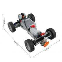 4WD RC Auto Telaio Elettrico Set Building Block Ruote Motore RC Ricevitore Scatola Batteria Funzioni Simulazione Spray MOC Giocattolo Tecnico
