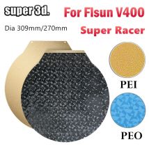 Piastra PEO rotonda per Flsun V400 SR pei Piastra di costruzione stampante 3D in lamiera PEO in acciaio magnetico a doppia faccia per V400 Flsun Super Racer