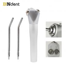 Dental Triple Way Syringe Handpiece Air Water Spray with 2 Nozzles Tips Tubes For Air Triple Syringe Teeth Cleaning Tool