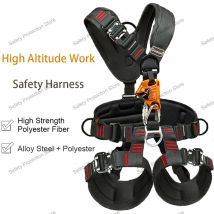 High Altitude Work Safety Harness Full Body 5-Point Safety Belt Outdoor Climbing Mountaineering Construction Rescue Equipment