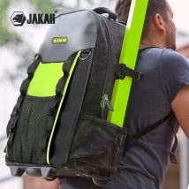 Rucksack-Werkzeugtasche mit Rad, Roll-Werkzeugrucksack für Elektriker, robuste Roll-Werkzeugtasche auf Rad für Bauarbeiten