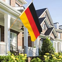 Flaglink 3x5ft 90x150cm Schwarz Rot Gelb De Deu Deutsche Deutschland Deutschland Flagge