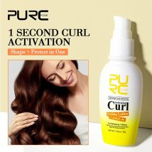 PURC Professionelle Lockenaktivierende Styling-Haarlotion, sulfatfrei, für natürliches lockiges Haar, Frizz Control Defined Waves Haarpflege